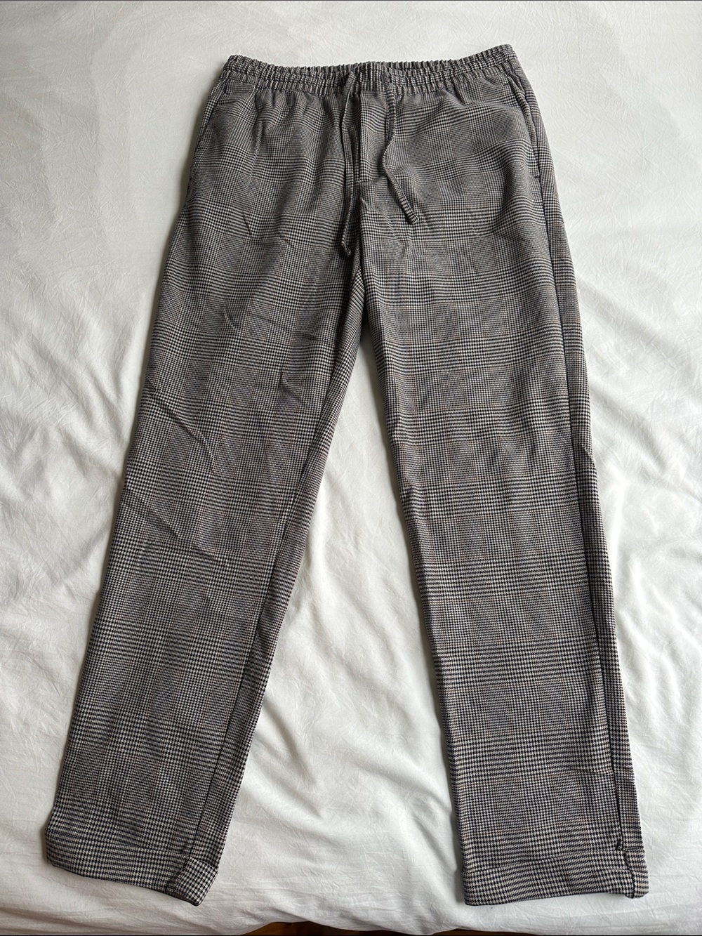 Men's Plaid Dress Pant Joggers